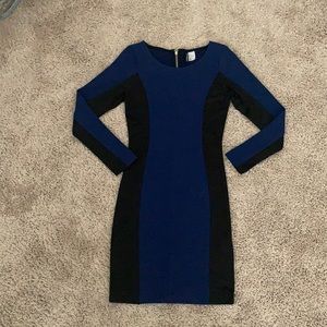 H&M (size 2) Retro Night Out Long Sleeve Dress